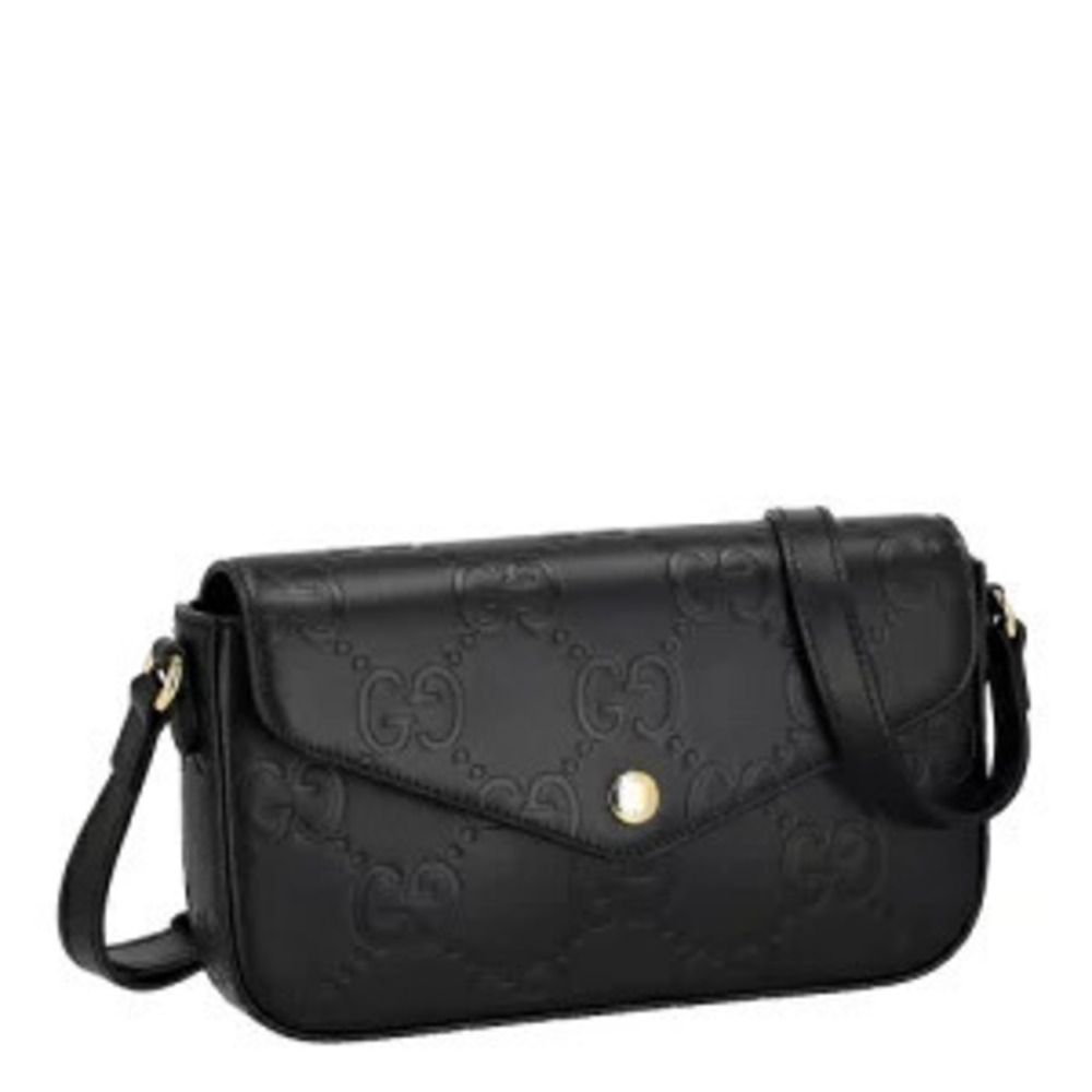 Gucci AADLO Super GG shoulder black bag Black